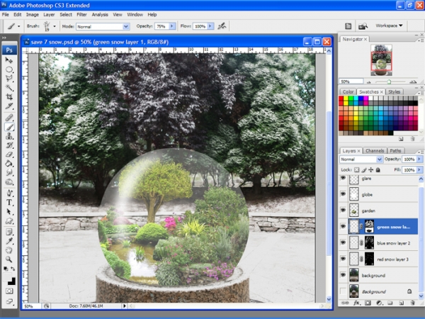 Creation of Summer Globe: Step 6